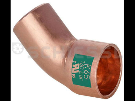 Εικόνα για ημικάμπυλο αρσ.-θυλ. K5040 45° K65 i/a 1-1/8'' solder