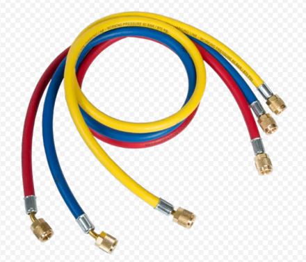 Εικόνα για Refco σετ λάστιχα πλήρωσης 180cm CCL-72 60b 4667014 (Y: 1/4" SAE, B & R: 5/16"SAE) (R410A/R32)