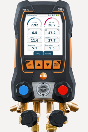 Εικόνα για Testo 558s - Digital manifold with 4-way valve block and intuitive touchscreen (0564 2558)