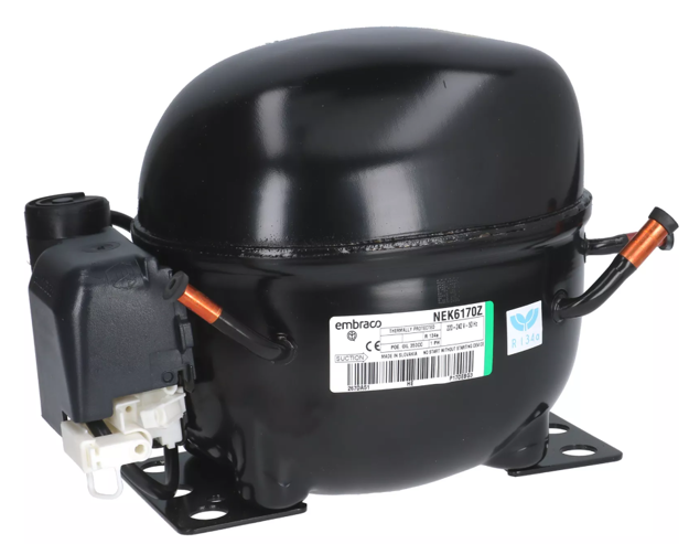 Εικόνα για Embraco συμπιεστής NEK6170Z - R134a, 8.4cm3, 1/4hp, 220V, 50/60Hz, HBP