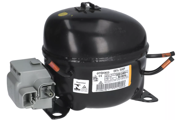 Εικόνα για Embraco συμπιεστής EMYe70HEP - R134a, 5.96cm3, 1/5Hp, 220V, 50Hz, LBP