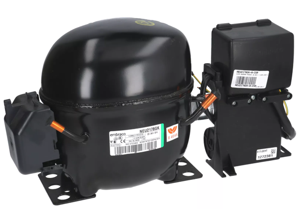 Εικόνα για Embraco συμπιεστής κατάψυξης NEU2178GK - R404A, 16.8cm3, 1Hp, 220V, 50Hz, LBP