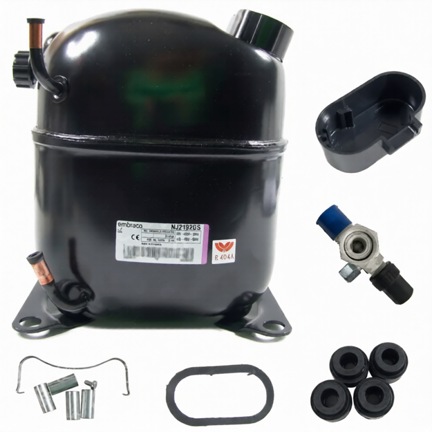 Εικόνα για Embraco συμπιεστής κατάψυξης NJ2192GS - R404A, 26.11cm3, 1&1/4hp, 400V, 50/60Hz, LBP