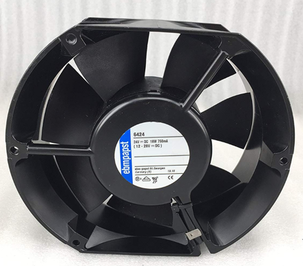 Εικόνα για EBM αξονικός ανεμιστήρας DC 6424, 24V, (172x150x51mm)